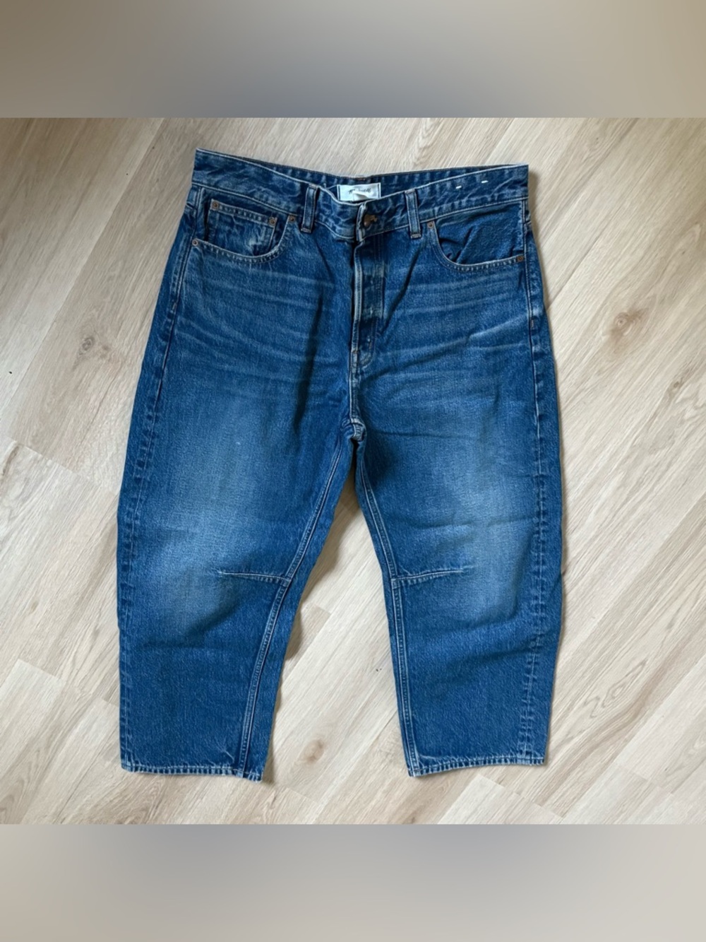 Madewell The Darted Barrel Jean Irmo Sz 30 100% Cotton